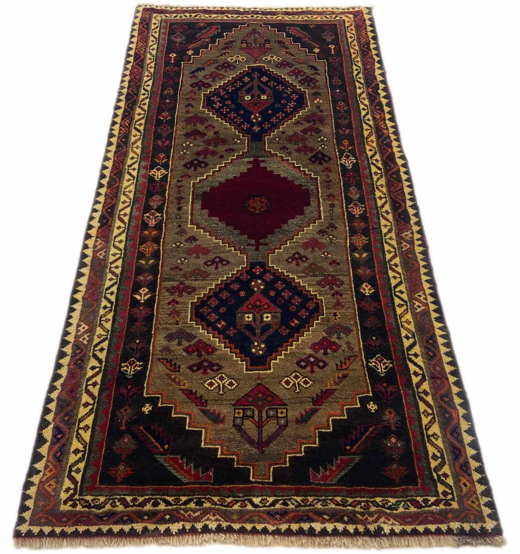Gabbeh Shuli Teppich 213x102 cm, 90.000-180.000 Knoten, handgeknüpft