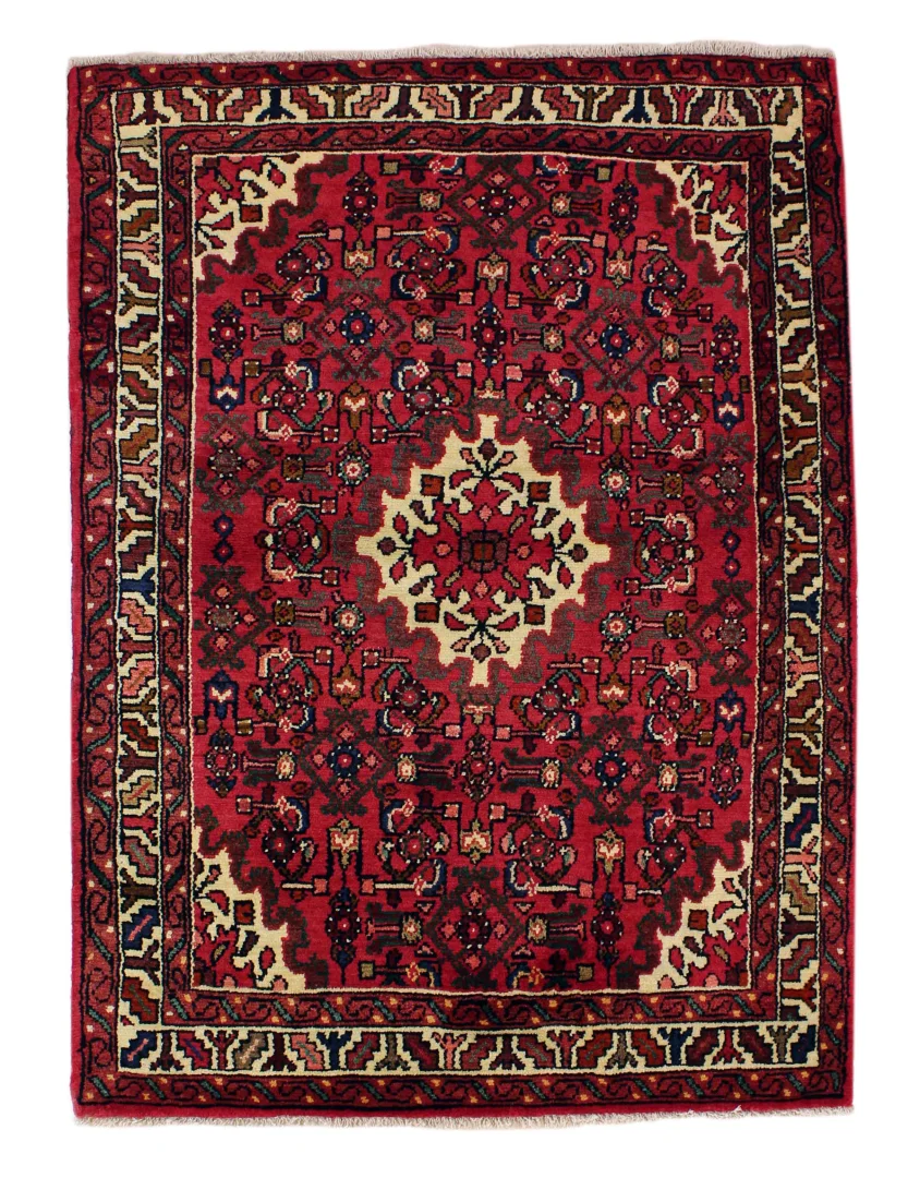 Hamadan Teppich 157x114 cm, 100.000-350.000 Knoten, handgeknüpft