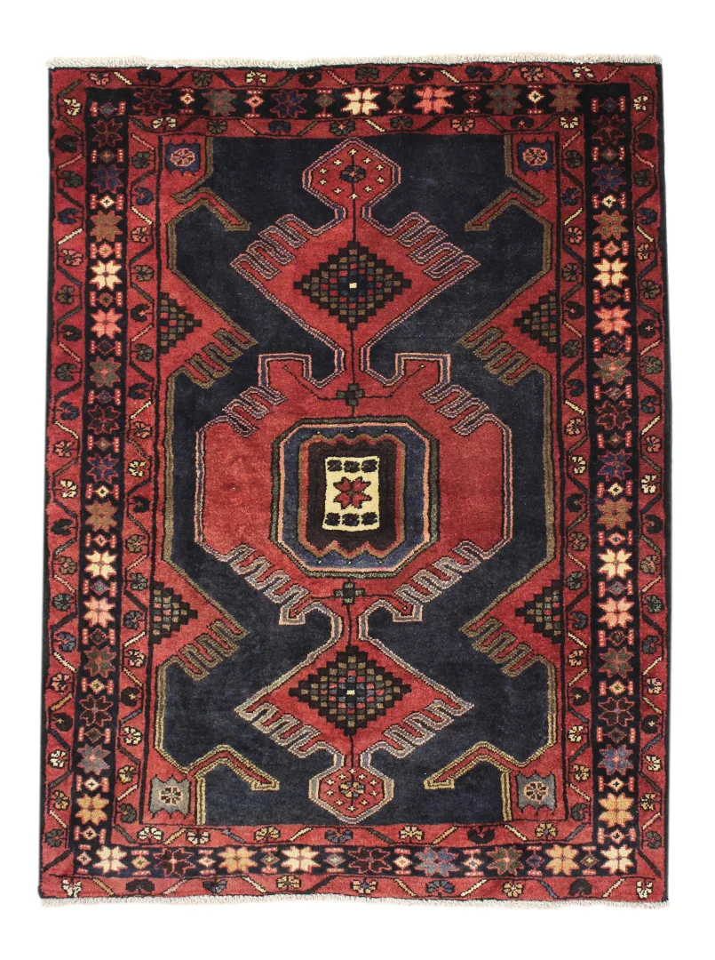 Hamadan Teppich 157x115 cm, 100.000 Knoten, handgeknüpft für Teppiche