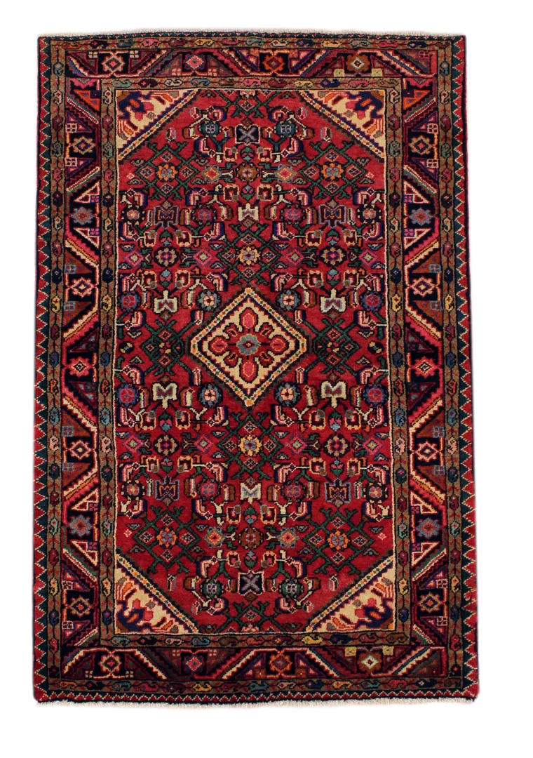 Hamadan Teppich 160x100 cm, 100.000-350.000 Knoten, handgeknüpft, Orientteppich