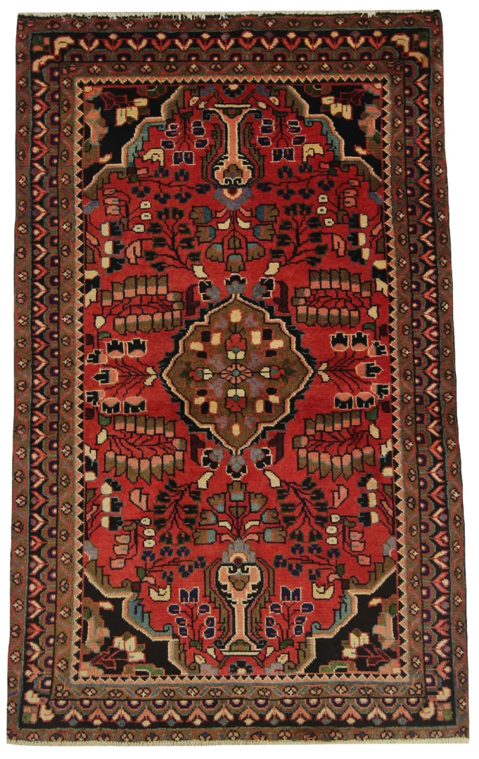 Hamadan Teppich 166x100 cm, 100.000-350.000 Knoten, handgeknüpft