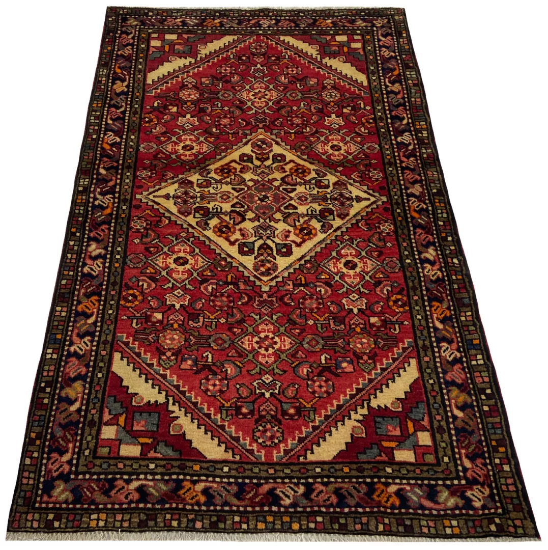 Hamadan Teppich 164x97 cm, 100.000-350.000 Knoten, handgeknüpft