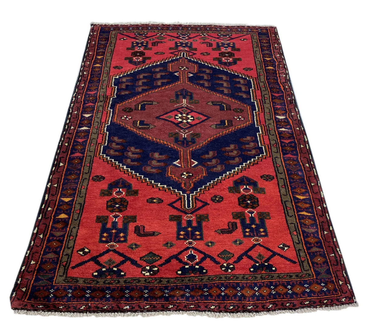 Hamadan Teppich 166x104 cm, 100.000 Knoten, handgeknüpft für Teppiche