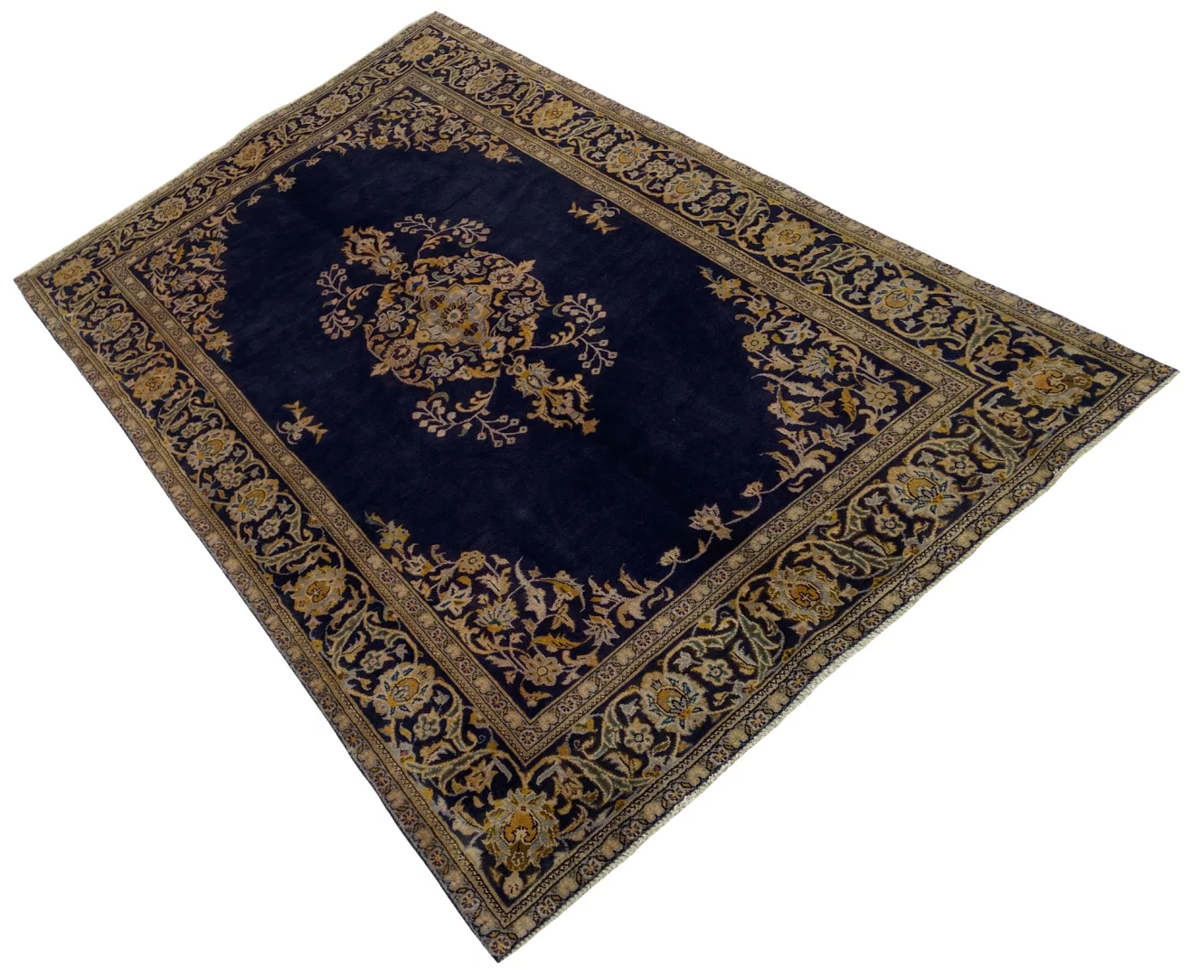 Keshan Teppich 222 x 133 cm, 150.000-300.000 Knoten, handgeknüpft