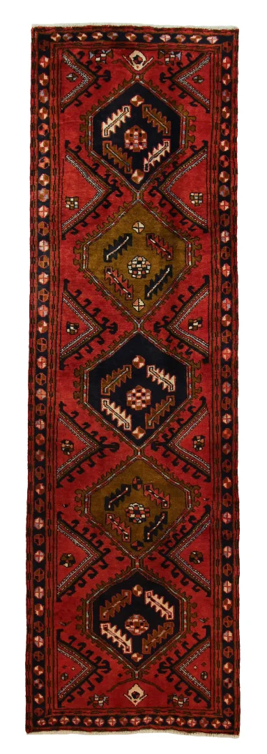Handgeknüpfter Meshkin Orientteppich 316x95 cm, 120.000 Knoten – Luxus für Ihr Zuhause