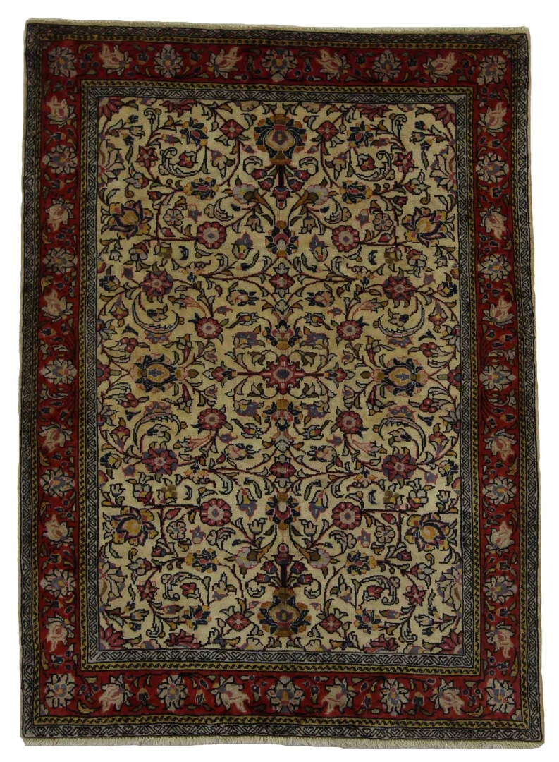 Sarough Teppich 144x106 cm, 200.000-400.000 Knoten, handgeknüpft, Orientteppich
