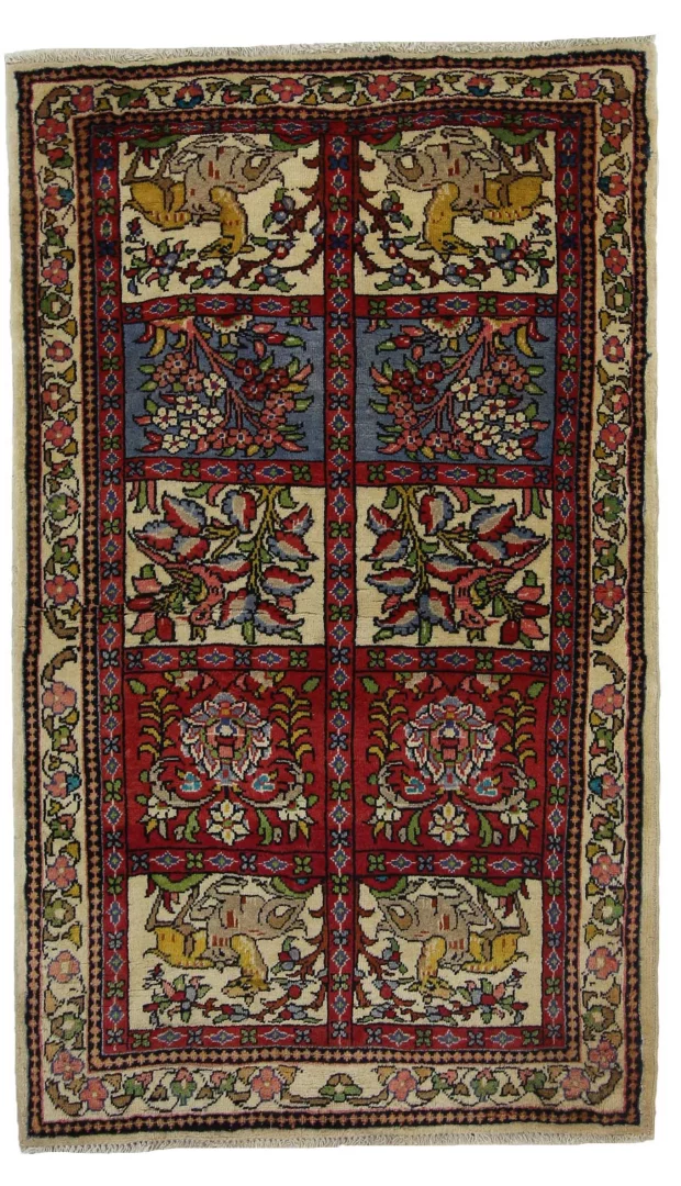 Sarough Orientteppich 160x95 cm, 200.000-400.000 Knoten, handgeknüpft