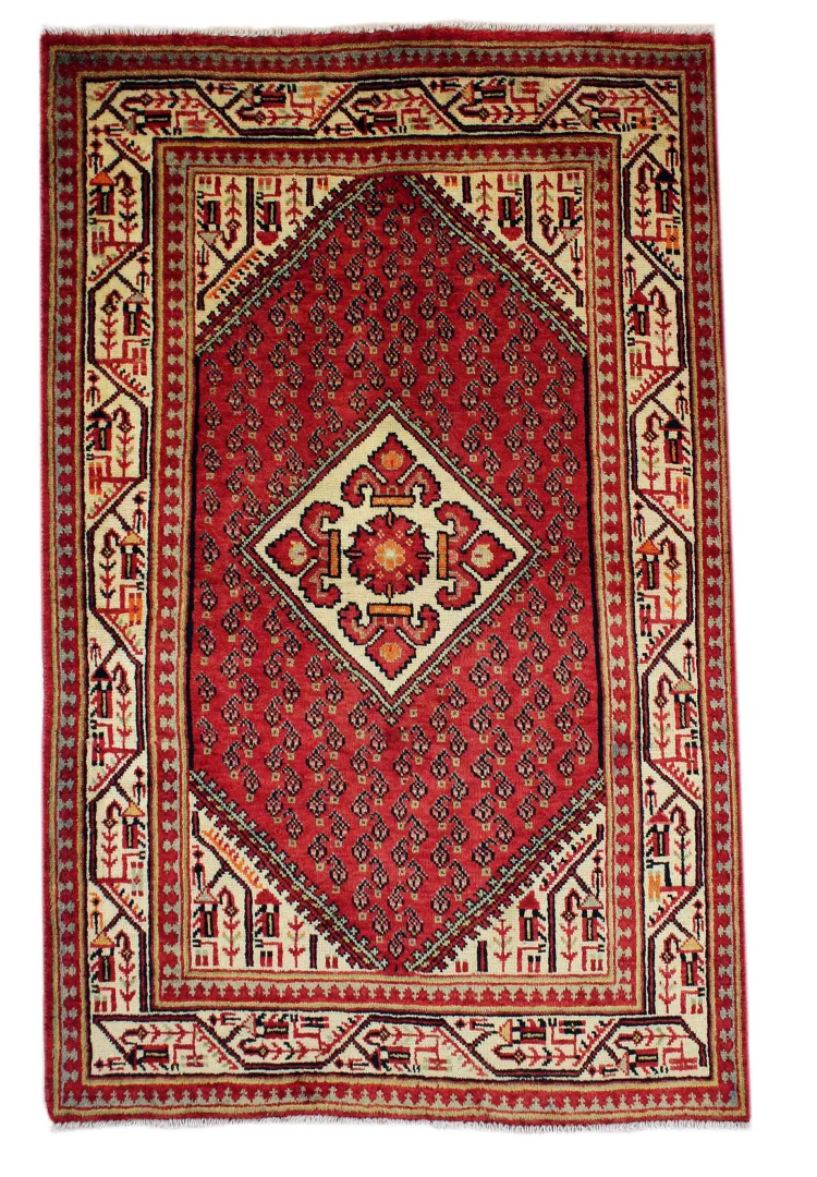 Sarough Orientteppich 168x107 cm, 200.000 Knoten/m², handgeknüpft