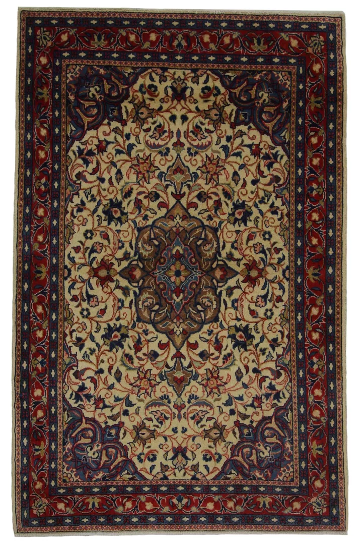 Sarough Orientteppich 170x110 cm, 200.000 Knoten, handgeknüpft für Teppiche