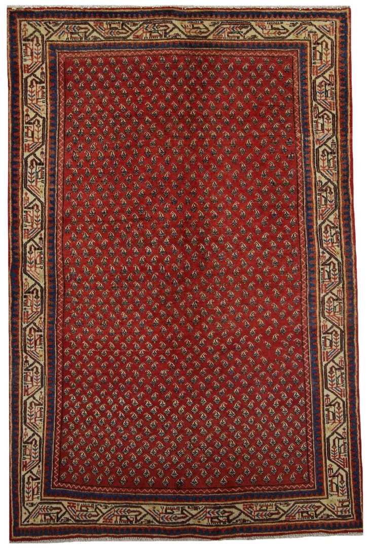 Sarough Teppich 202x135 cm, 200.000-400.000 Knoten, handgeknüpft, Orientteppich