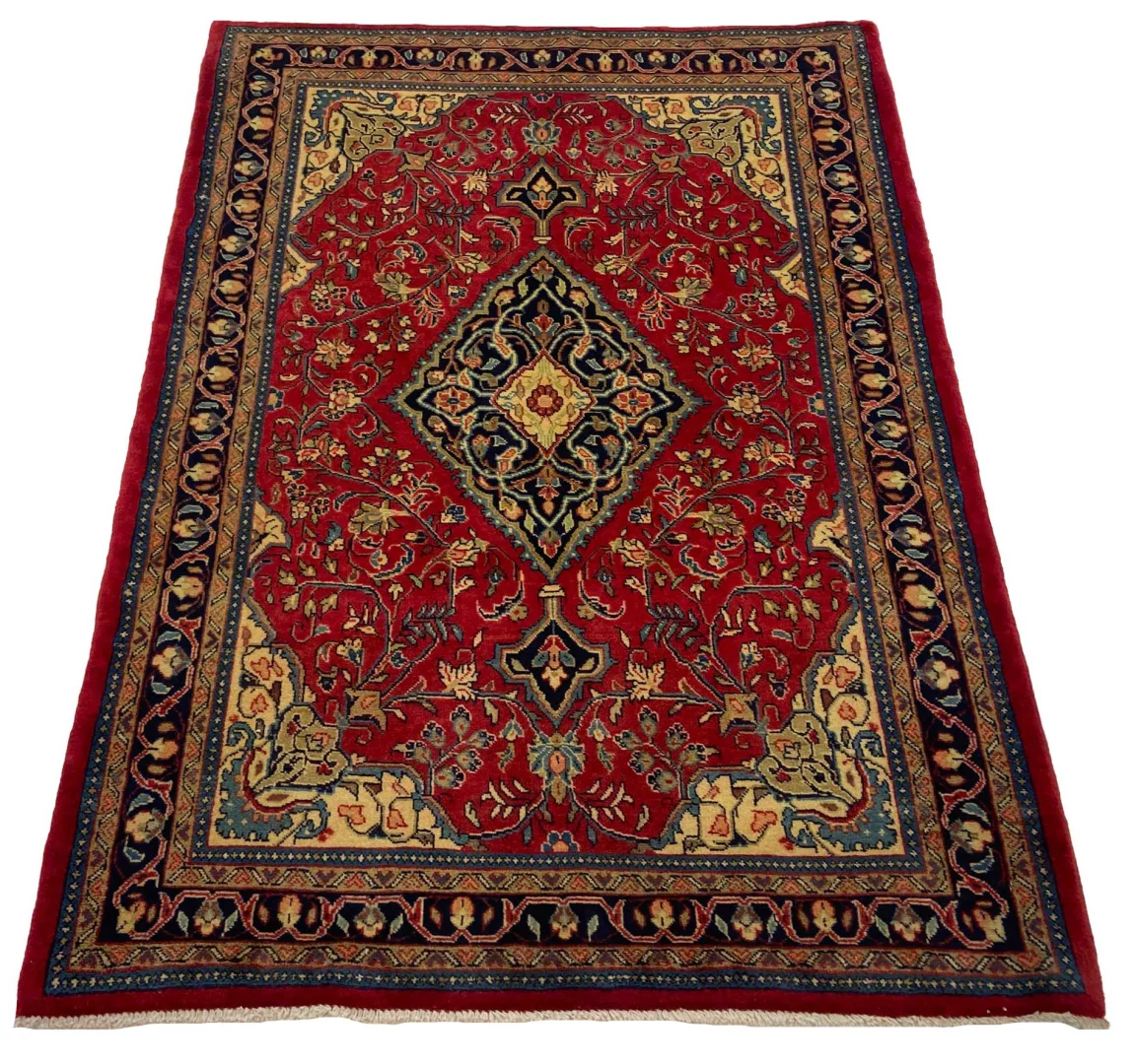 Sarough Orientteppich 154x110 cm, 200.000 Knoten, handgeknüpft