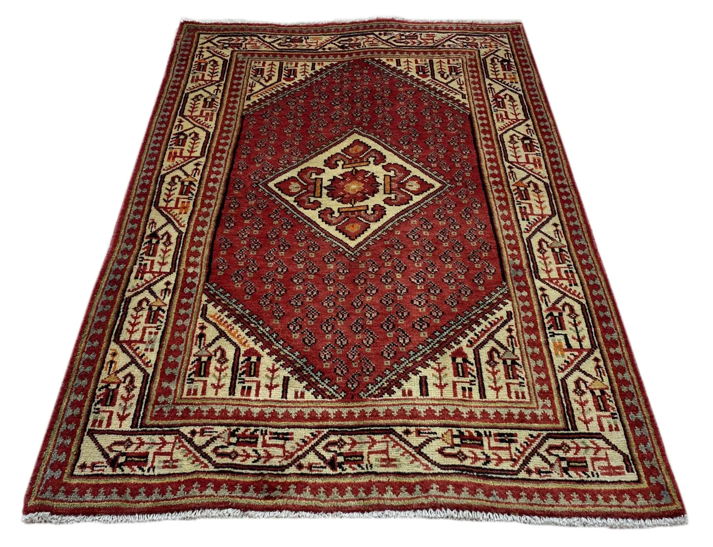 Sarough Orientteppich 168x107 cm, 200.000 Knoten/m², handgeknüpft