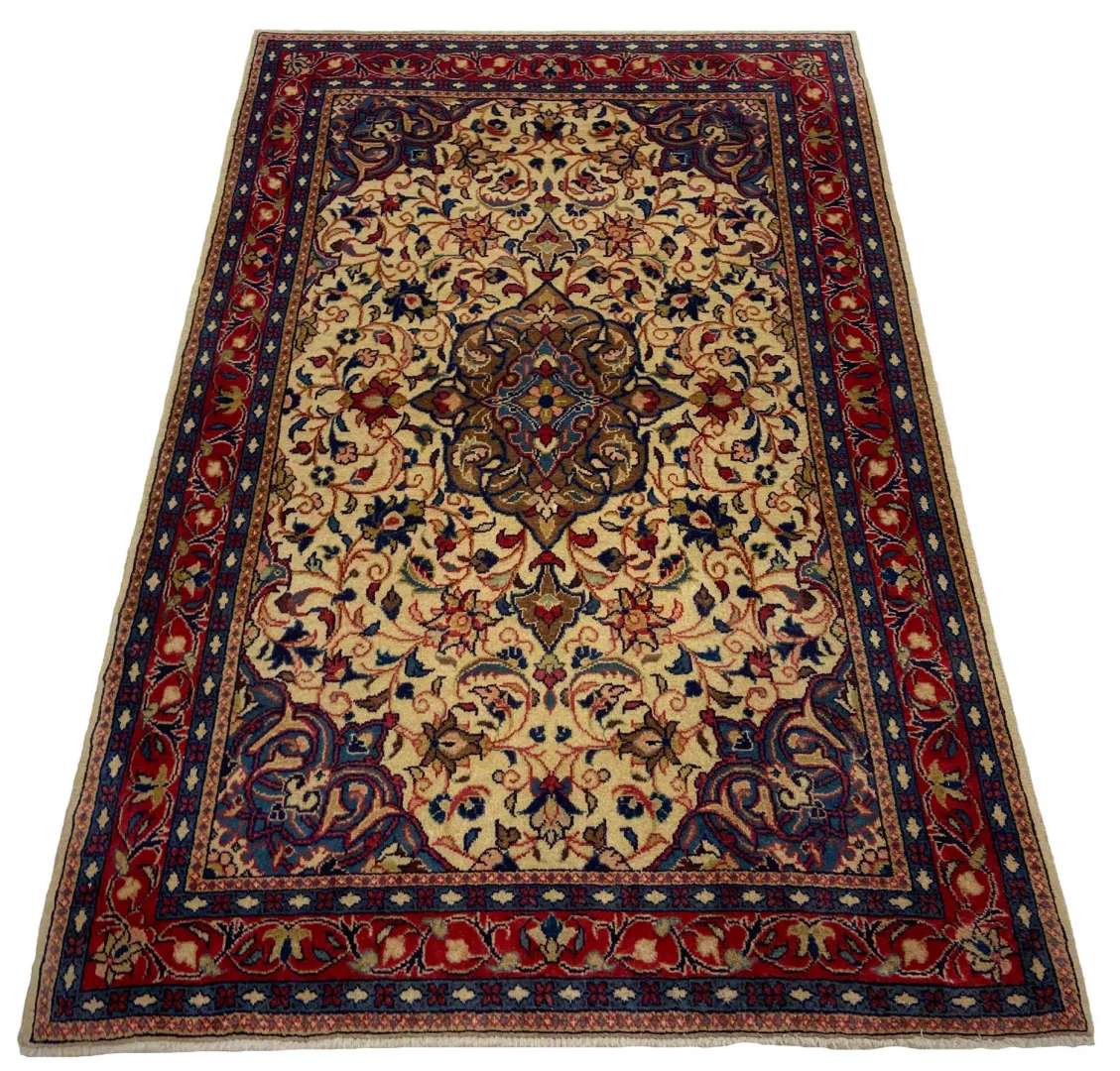 Sarough Orientteppich 170x110 cm, 200.000 Knoten, handgeknüpft für Teppiche