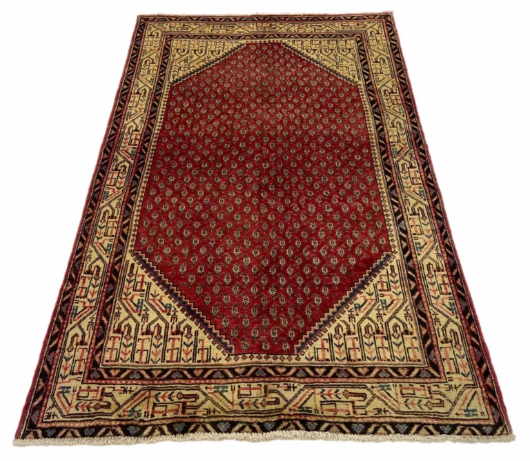 Sarough Orientteppich 206x131 cm, 200.000-400000 Knoten, handgeknüpft