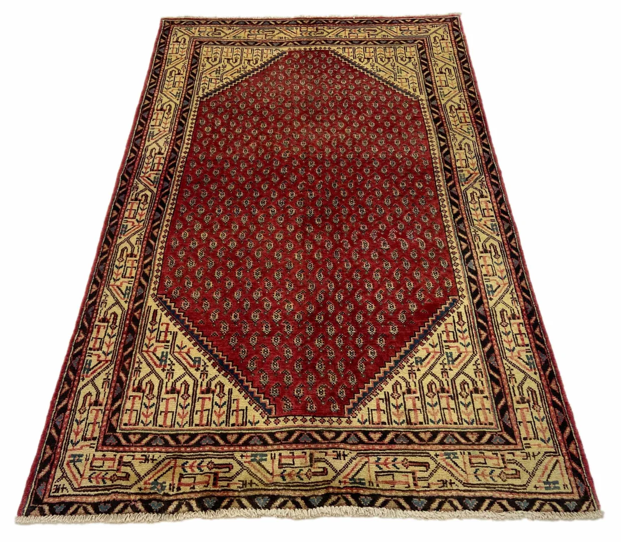 Sarough Orientteppich 206x131 cm, 200.000-400.000 Knoten, handgeknüpft