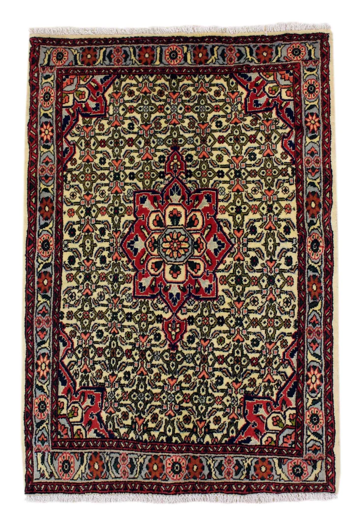 Bidjar Orientteppich 122x80 cm, 200.000 Knoten, strapazierfähig, handgeknüpft