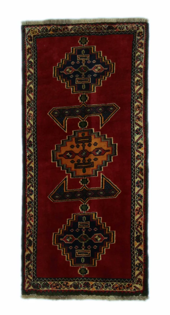 Gabbeh Shuli 141x65 cm mit 90.000 Knoten – handgeknüpft für Teppiche
