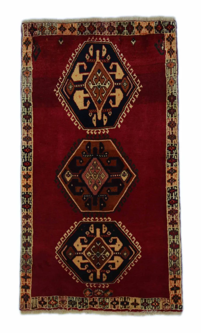 Gabbeh 144 x 80 cm - Shuli Teppich, ausgefallene Muster, handgeknüpft