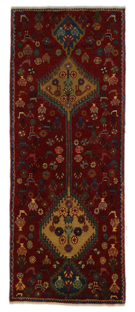 Gabbeh Shuli 173 x 68 cm, 90.000 Knoten, handgeknüpft für Teppiche