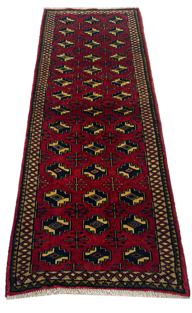 Belutsch Orientteppich 196x73 cm, 120.000 Knoten/m², handgeknüpft