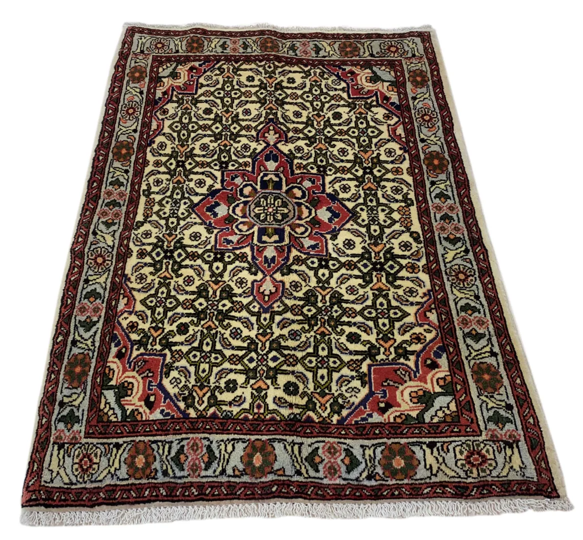 Bidjar Teppich 110 x 77 cm, 200.000 Knoten/m², robust & schmutzabweisend, handgeknüpft für Teppiche