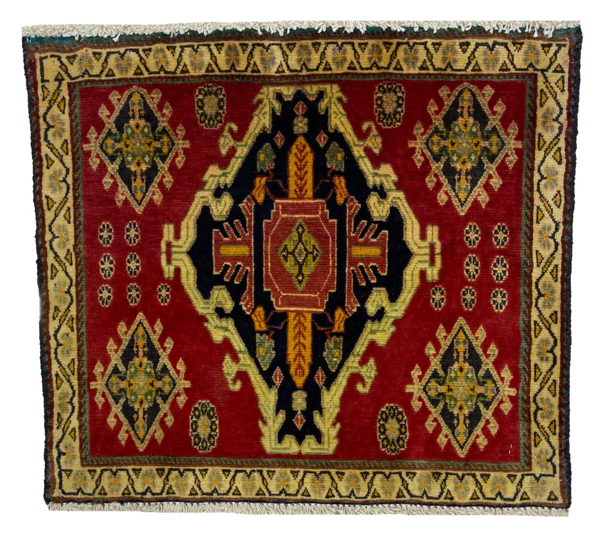 Ghashghai Teppich 53 x 59 cm, 250.000 Knoten/m², handgeknüpft, Orientteppich