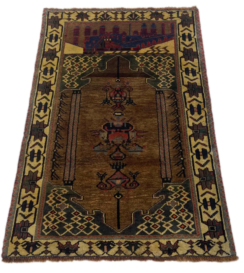 Gabbeh 123 x 82 cm - Shuli Teppich, 90.000 Knotendichte, handgeknüpft