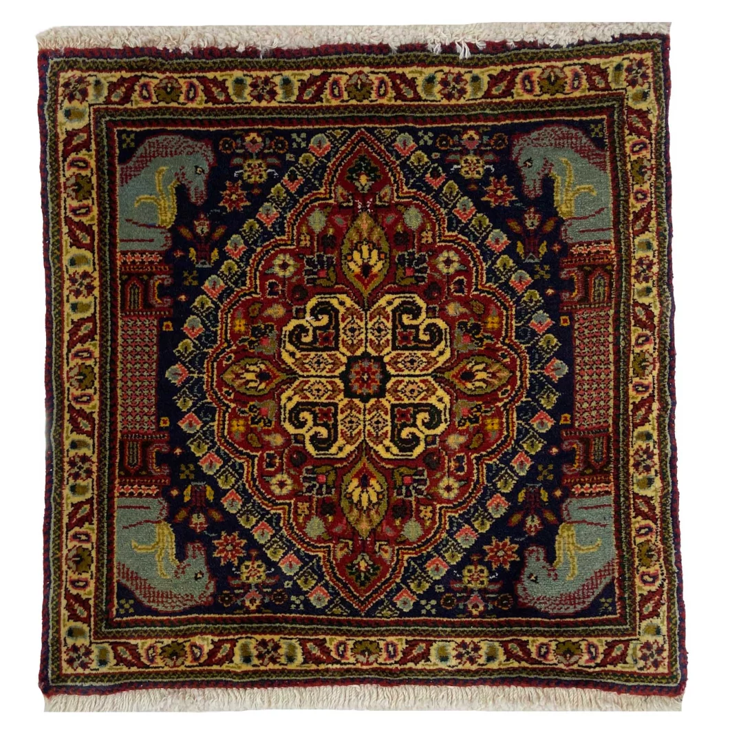 Ghashghai Teppich 57x56 cm, 180.000 Knoten/m², handgeknüpft, Orientteppich