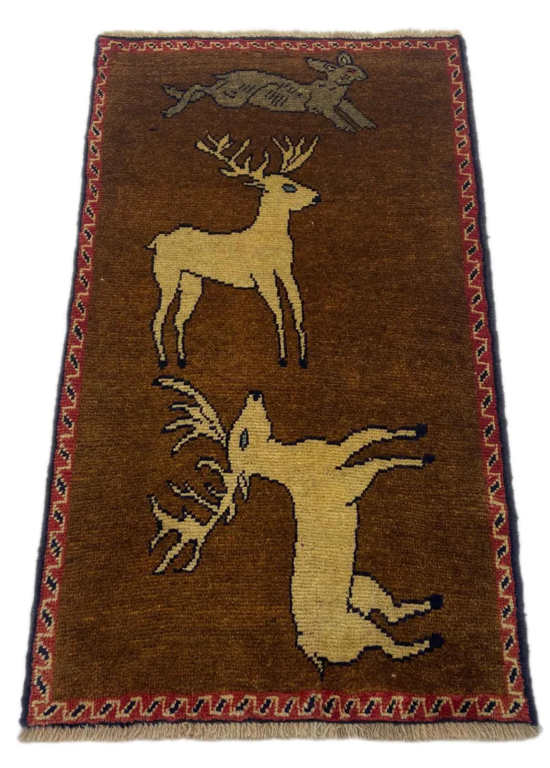 Gabbeh Shuli 130x73 cm, 90.000-180.000 Knoten, handgeknüpft für Teppiche