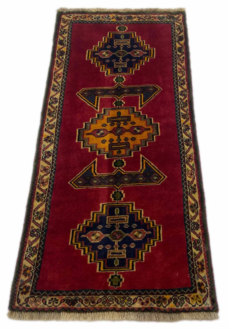Gabbeh Shuli 141x65 cm mit 90.000 Knoten – handgeknüpft für Teppiche