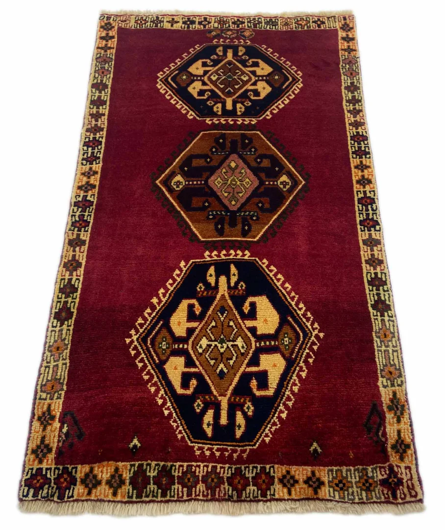 Gabbeh 144 x 80 cm - Shuli Teppich, ausgefallene Muster, handgeknüpft
