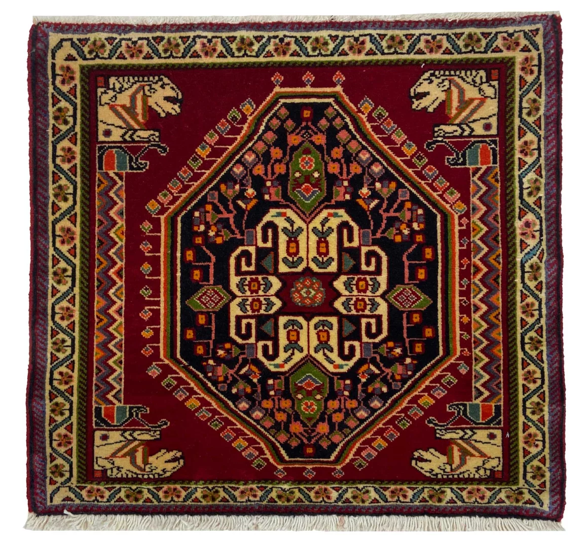 Ghashghai Orientteppich 58x63 cm, 180.000-250.000 Knoten, handgeknüpft