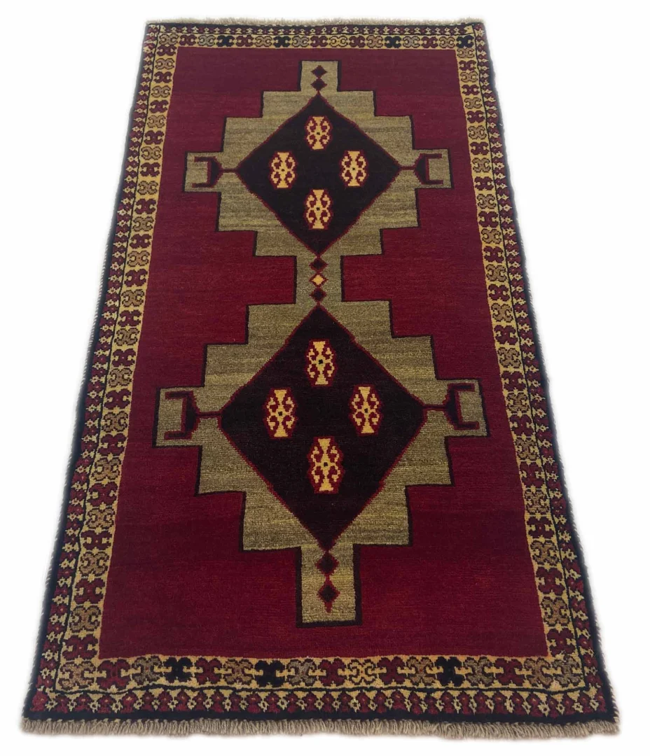 Gabbeh Shuli 170 x 86 cm, 90.000 Knoten, handgeknüpft für Teppiche