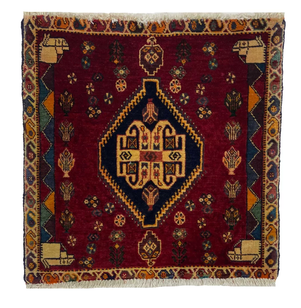 Ghashghai Orientteppich 60x60 cm, 180.000 Knoten/m², handgeknüpft