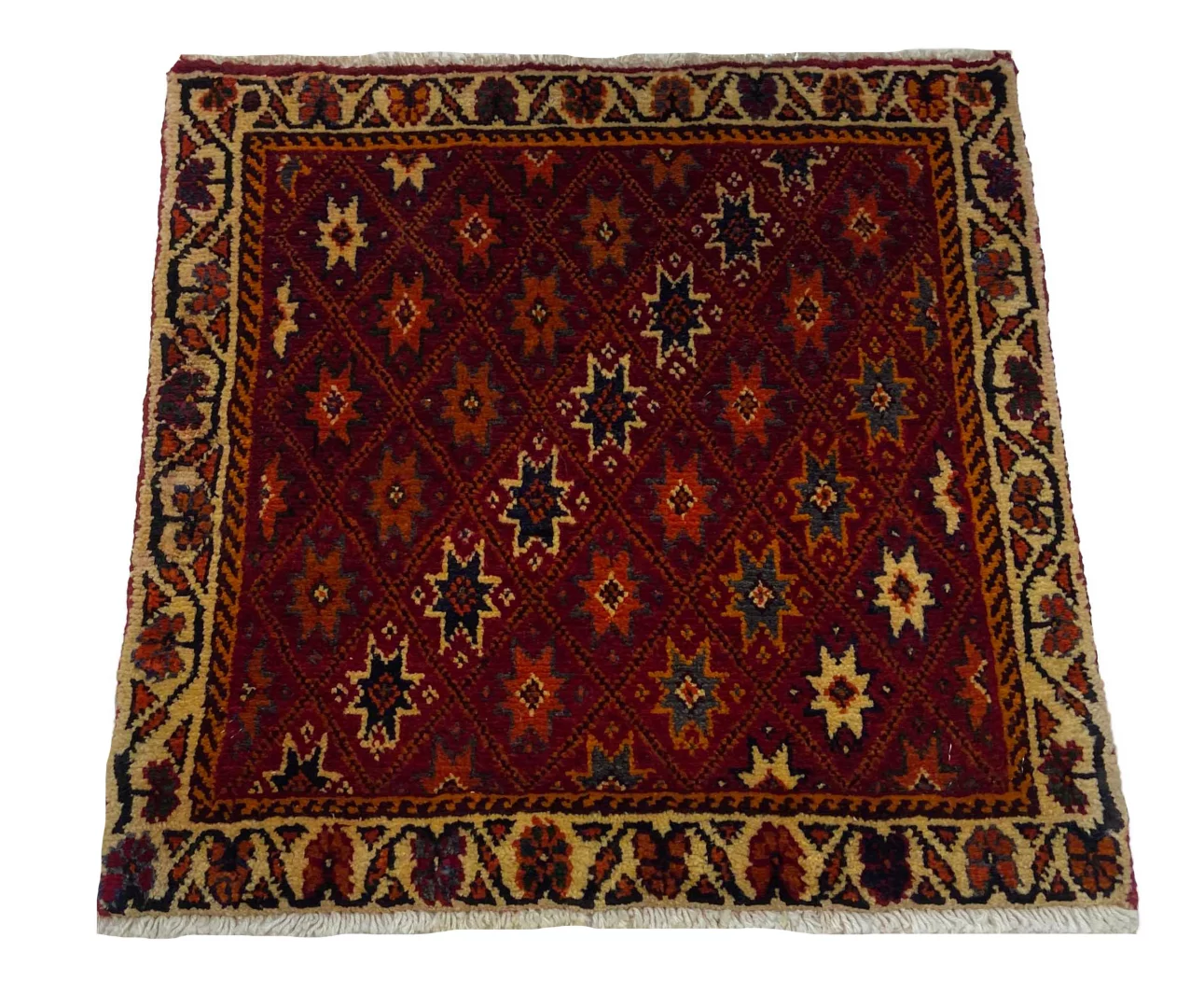 Ghashghai Orientteppich 53x53 cm, 180.000 Knoten, handgeknüpft