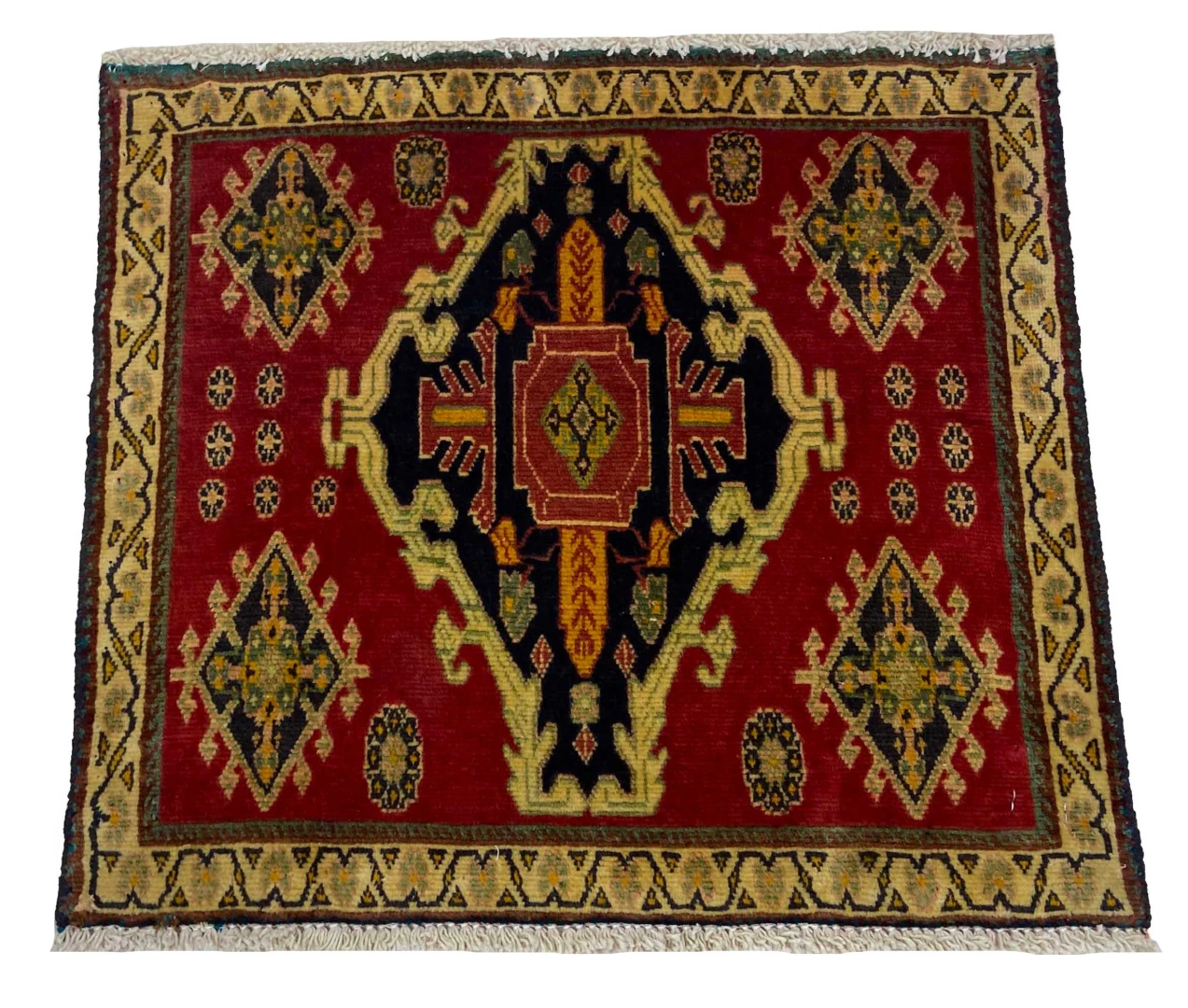 Ghashghai Teppich 53 x 59 cm, 250.000 Knoten/m², handgeknüpft, Orientteppich