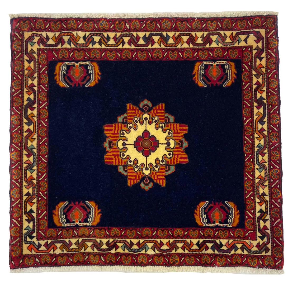 Ghashghai Orientteppich 61x66 cm, 180.000 Knoten, handgeknüpft für Teppiche