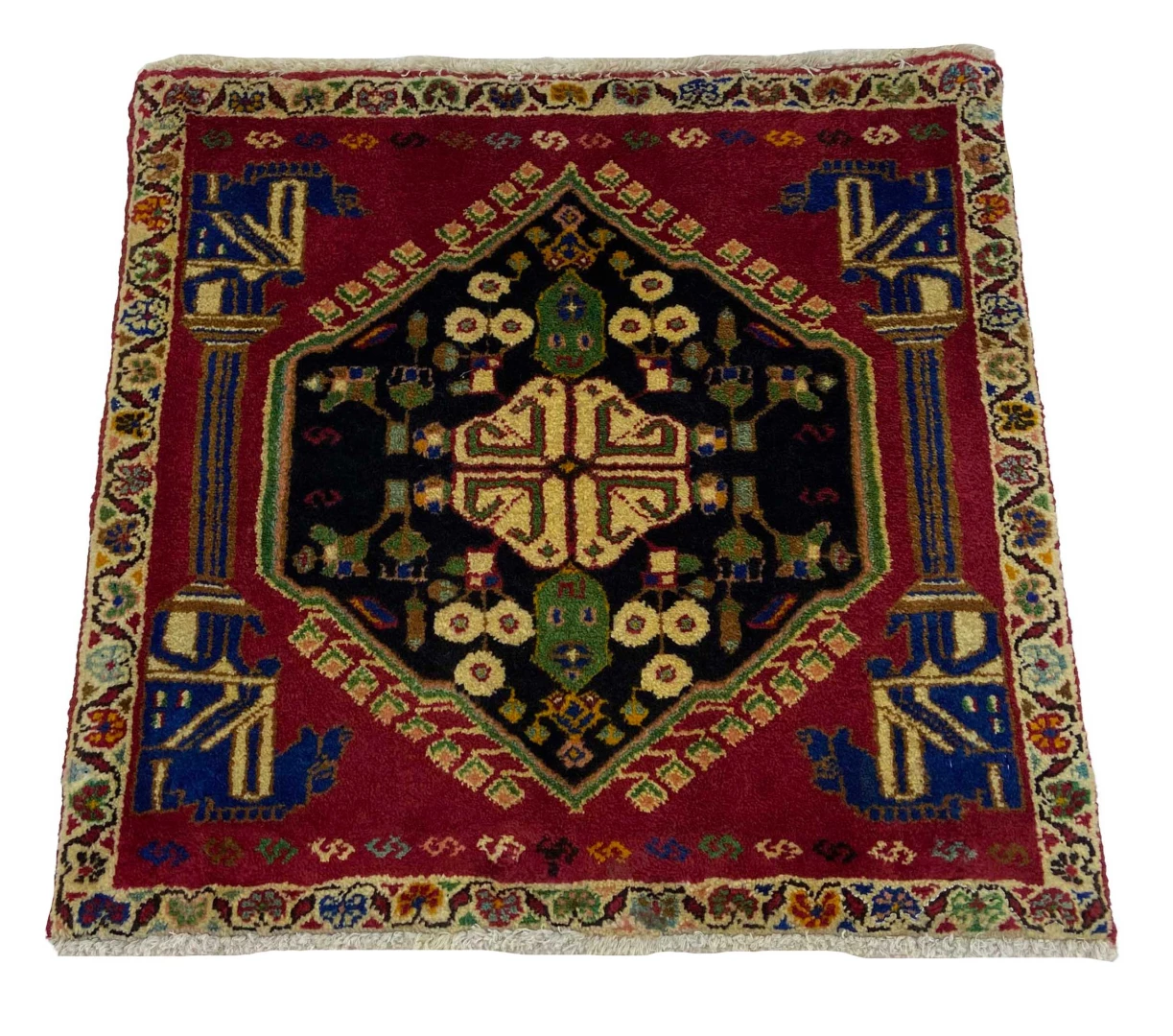 Ghashghai Orientteppich 55 x 58 cm, 250.000 Knoten, handgeknüpft
