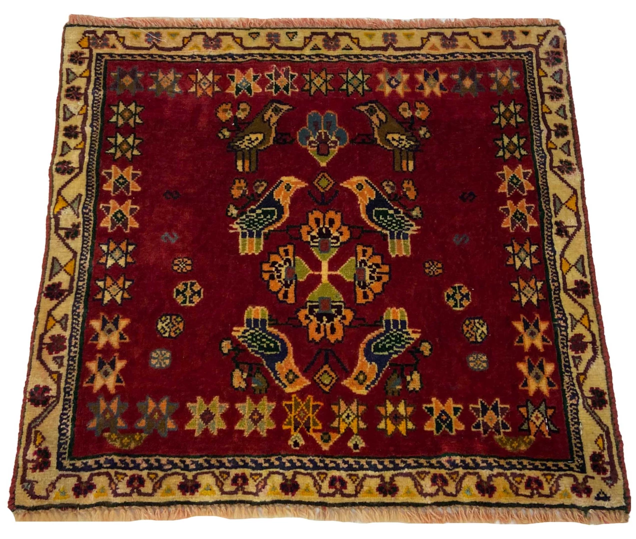 Ghashghai Orientteppich 55x58 cm, 250.000 Knoten, handgeknüpft