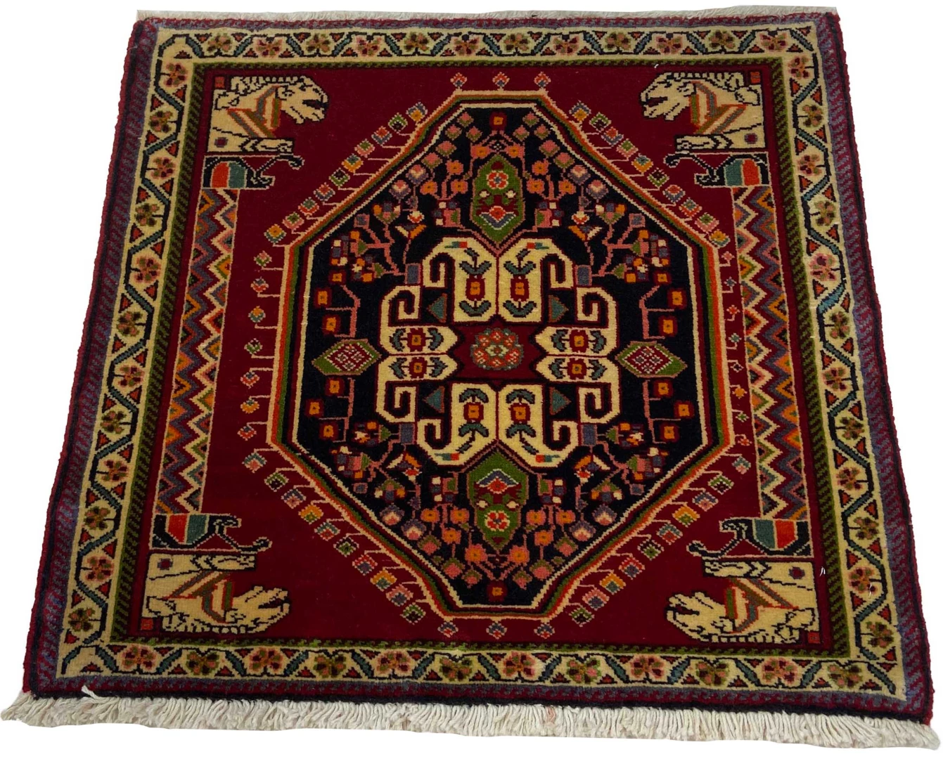 Ghashghai Orientteppich 58x63 cm, 180.000-250.000 Knoten, handgeknüpft