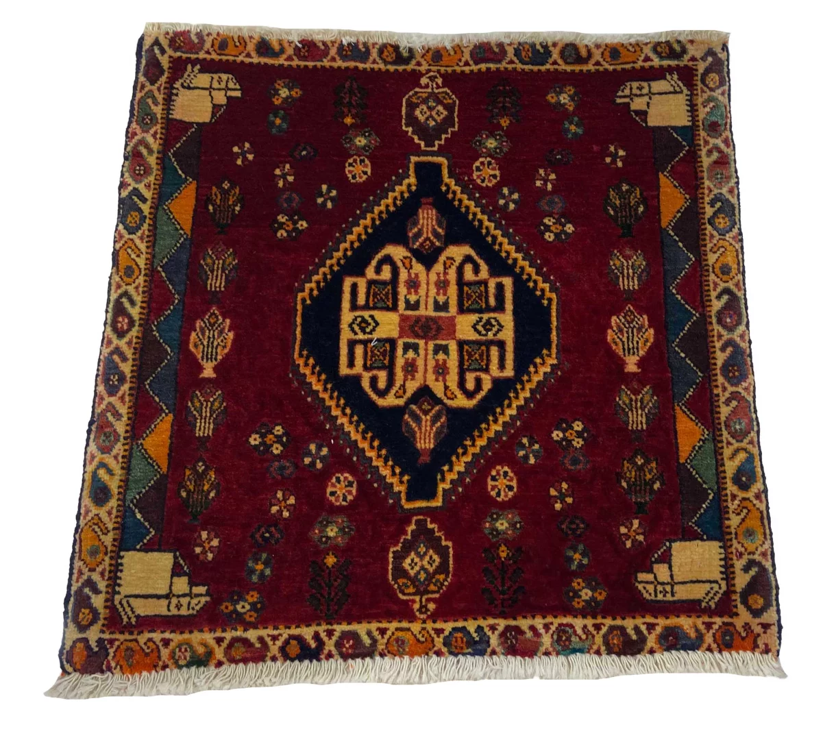 Ghashghai Orientteppich 60x60 cm, 180.000 Knoten/m², handgeknüpft
