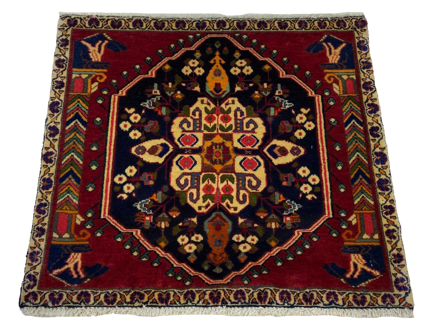 Ghashghai Orientteppich 60 x 67 cm, 180.000 Knoten, handgeknüpft