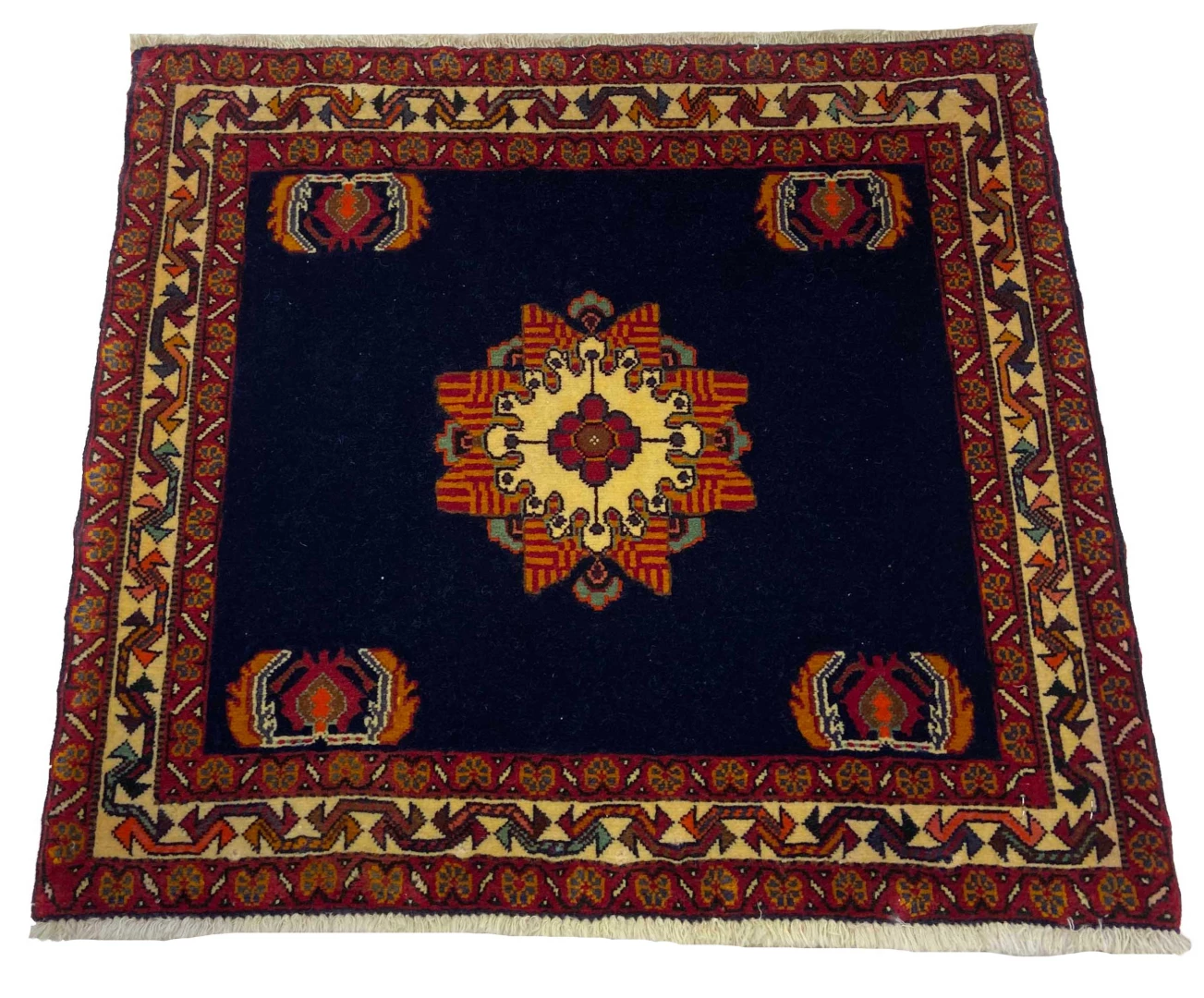 Ghashghai Orientteppich 61x66 cm, 180.000 Knoten, handgeknüpft für Teppiche