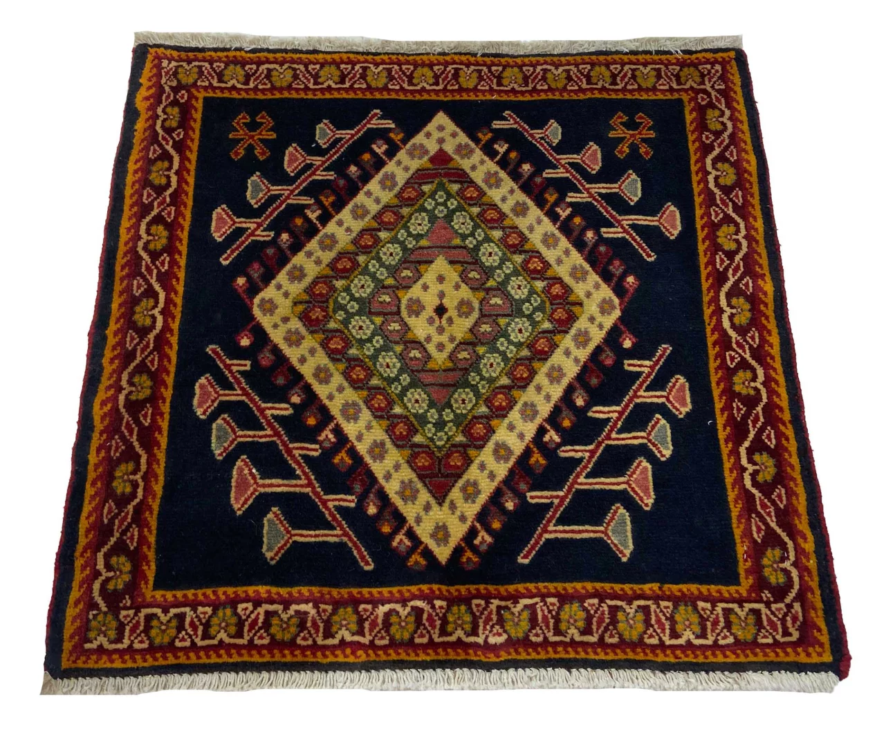 Ghashghai Orientteppich 62x65 cm, 180.000 Knoten, handgeknüpft