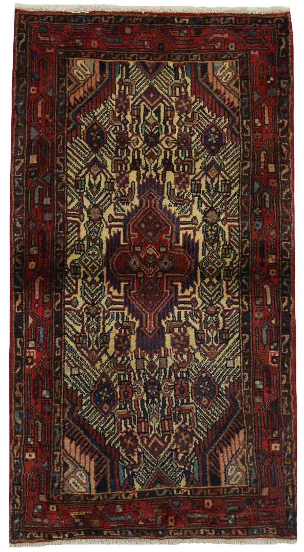 Hamadan Teppich 153x84 cm, 100.000-350.000 Knoten, handgeknüpft