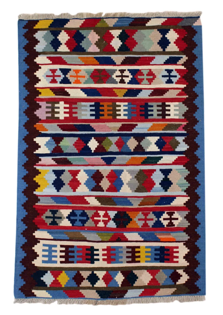 Kelim 147 x 101 cm handgewebt – Traditioneller Orientteppich Fars