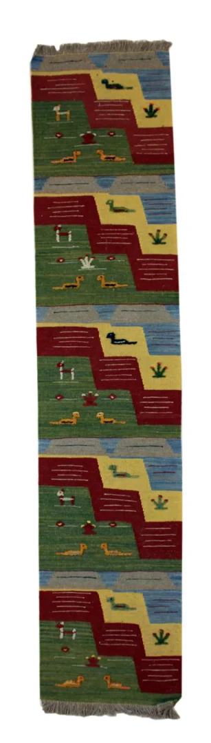 Handgewebter Kelim 240 x 50 cm – Traditioneller Orientteppich