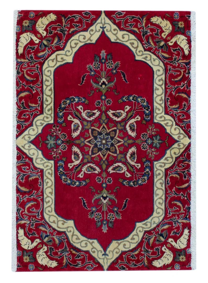 Keshan Orientteppich 100x67 cm, 150.000 Knoten, handgeknüpft für Teppiche