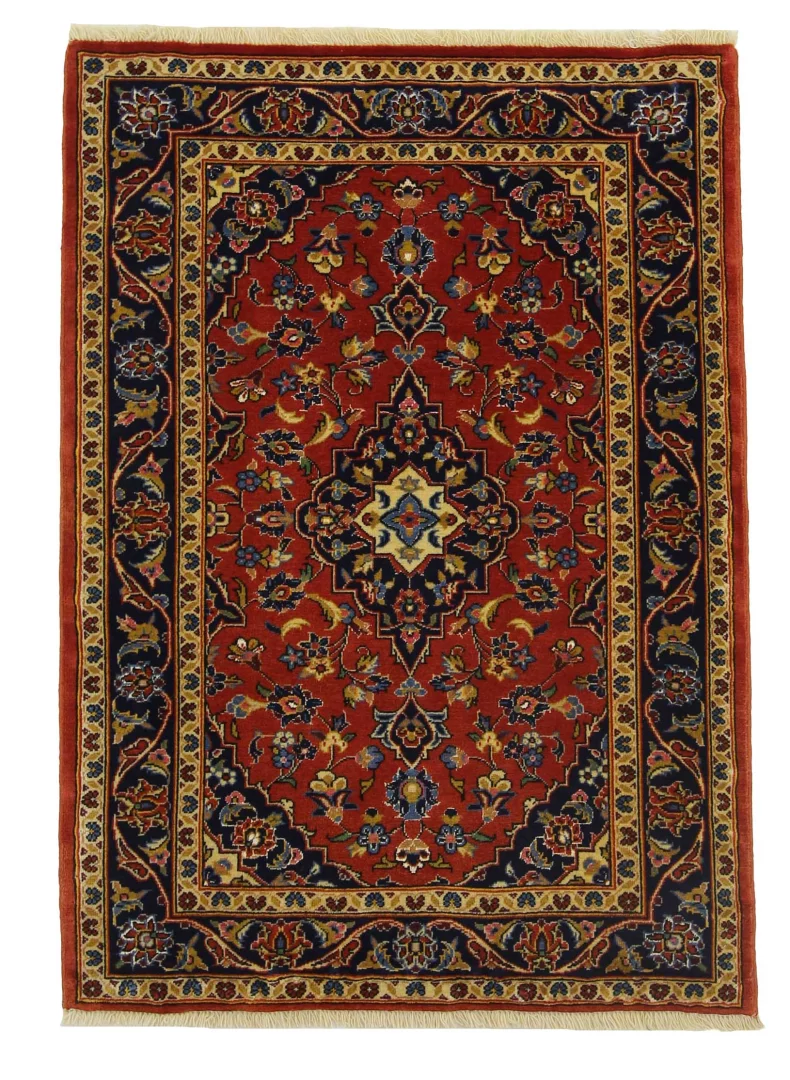 Keshan Orientteppich 133x96 cm, 150.000 Knoten, handgeknüpft für Teppiche