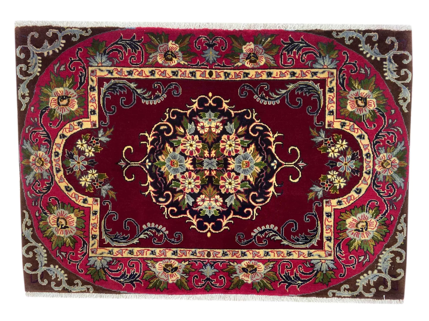 Keshan Teppich 70 x 103 cm, 150.000-300.000 Knoten, handgeknüpft